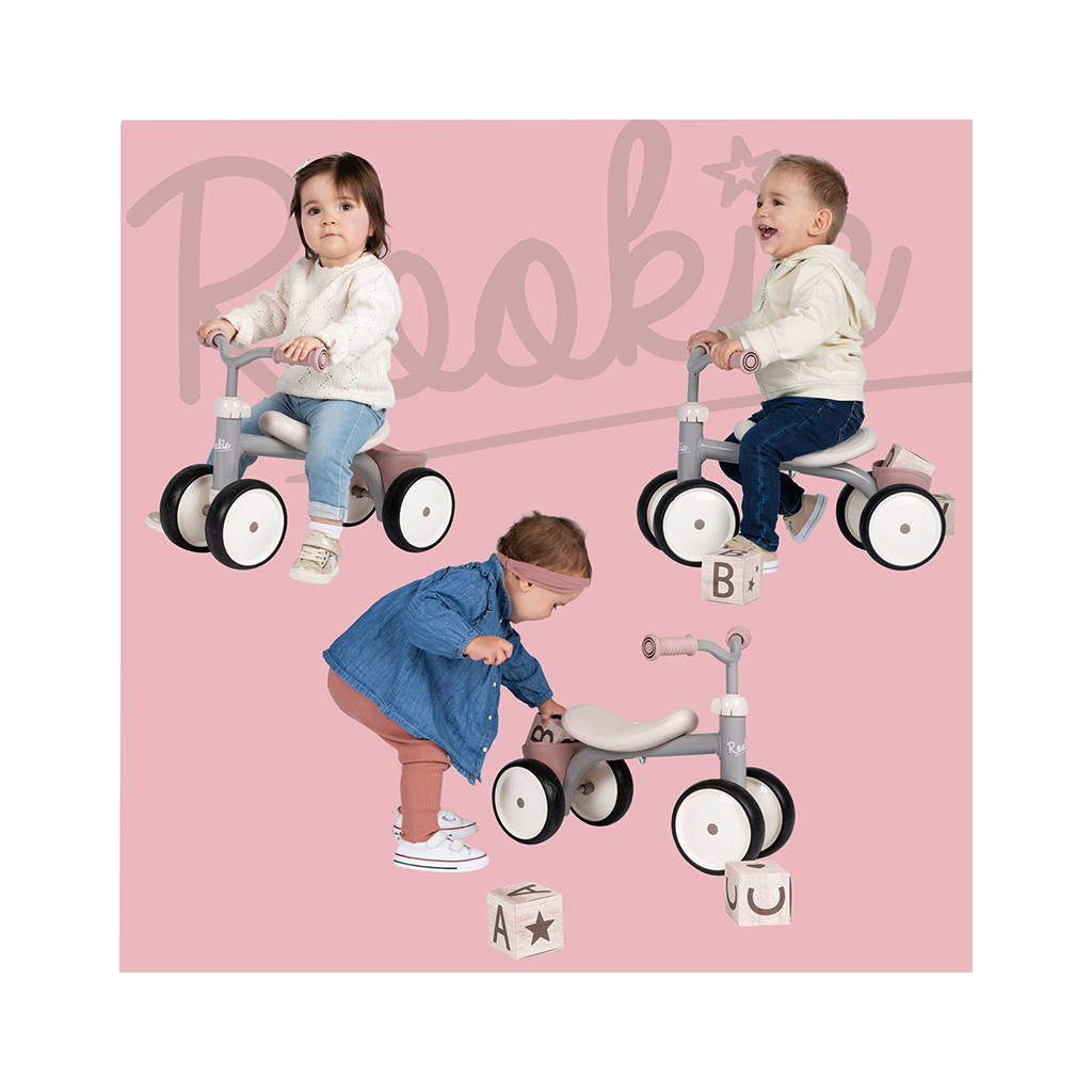 Біговел Pico металевий чотирьох колісний, пудра (721405) - зображення 3