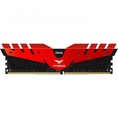 Модуль пам'яті для комп'ютера DDR4 8GB 2400 MHz T-Force Dark Red Team (TDRED48G2400HC1401) - зображення 1