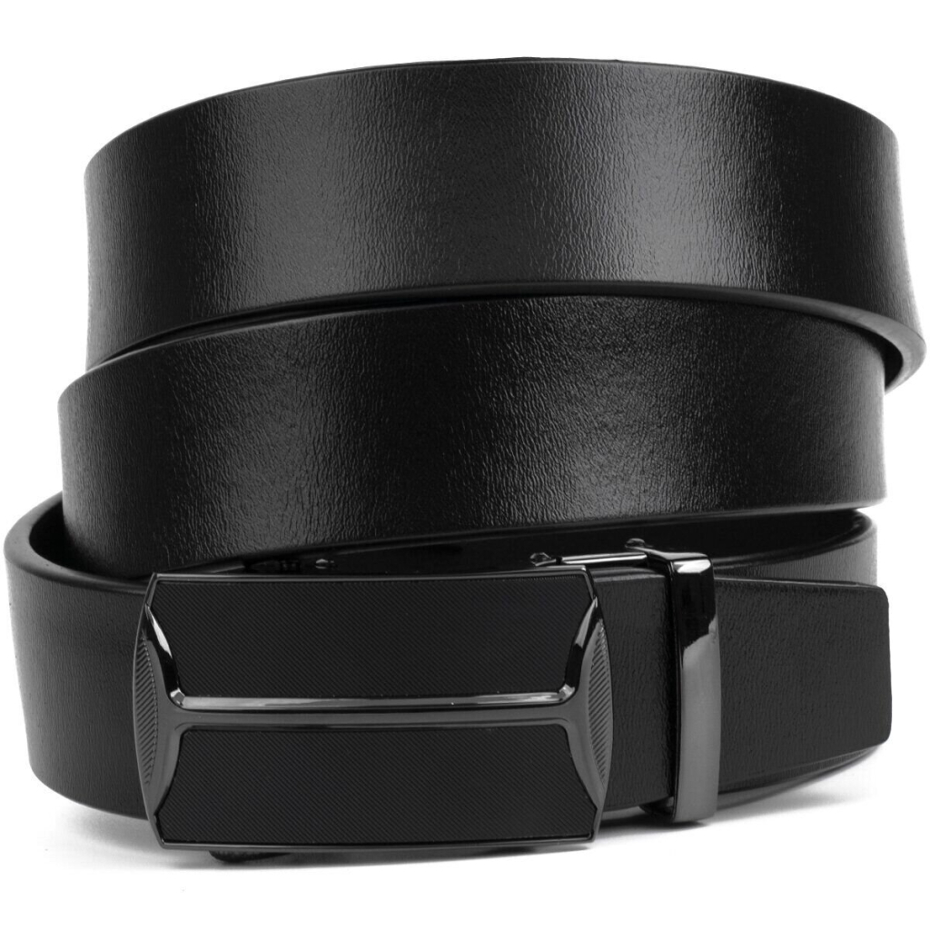 Ремінь Vintage Чоловічий з матовим металом Чорний (20267) - зображення 1