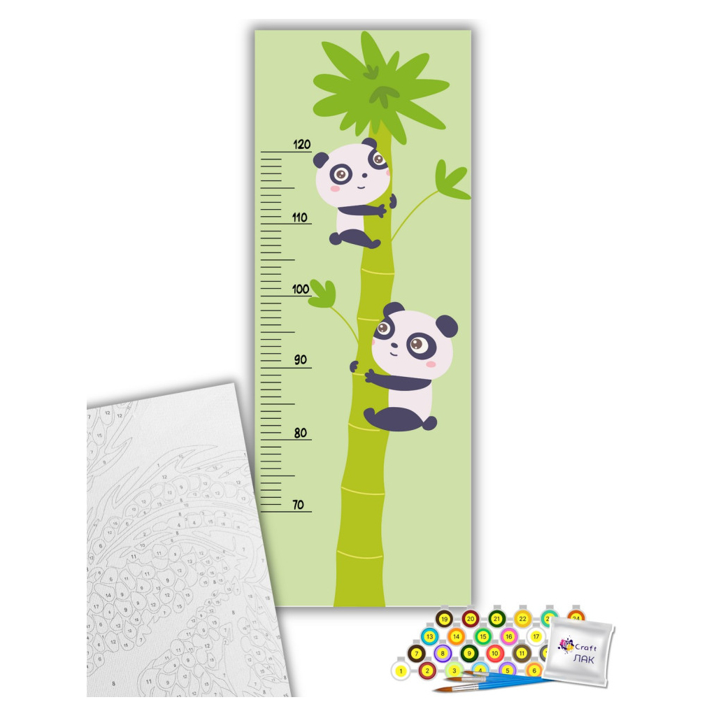 Картина по номерам ArtCraft Ростомір Пандочки 30х80 см (15125-AC) - зображення 2