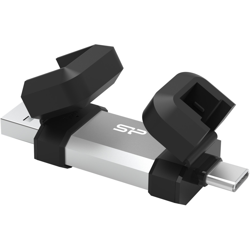 USB флеш накопичувач Silicon Power USB 64G SILICON POWER usb3.2+TypeC Mobile C51 (SP064GBUC3C51V1S) - зображення 2