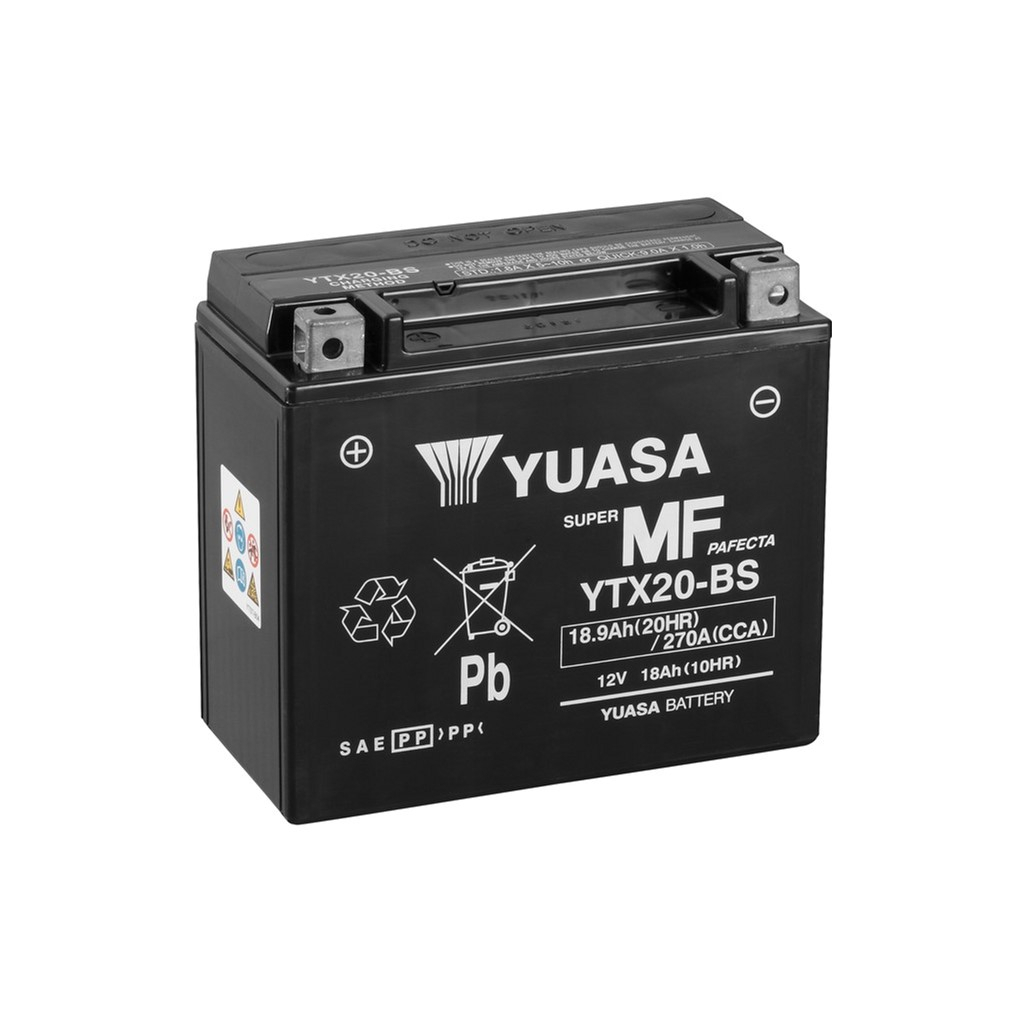 Акумулятор автомобільний Yuasa 12V 18,9Ah MF VRLA Battery (YTX20-BS) - зображення 1