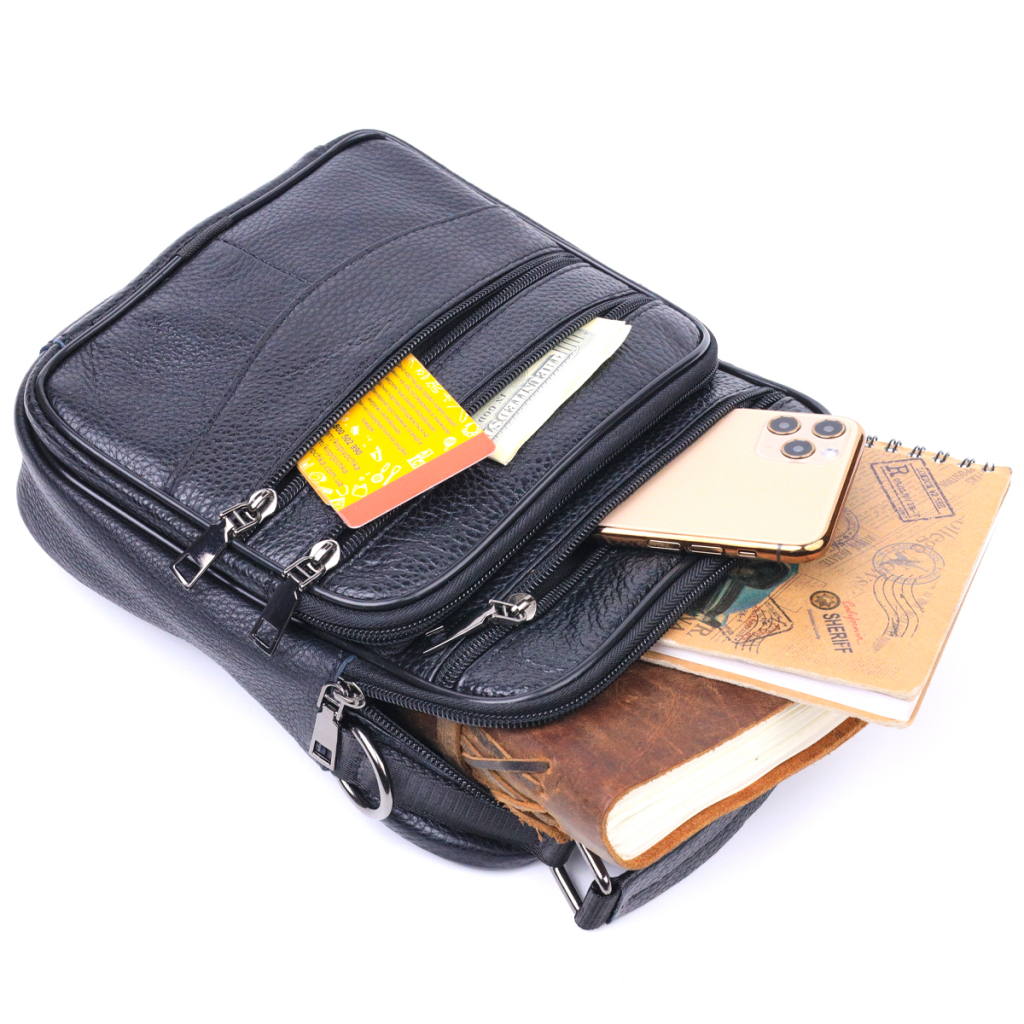 Сумка Vintage Шкіряна Чорна (21270) - зображення 8