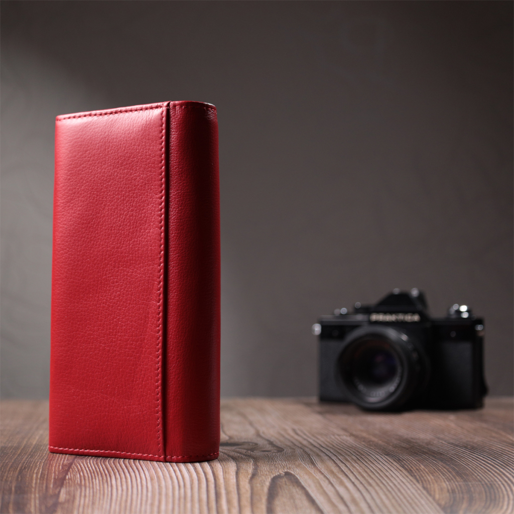 Гаманець ST Leather З натуральної шкіри Червоний (22695) - зображення 9