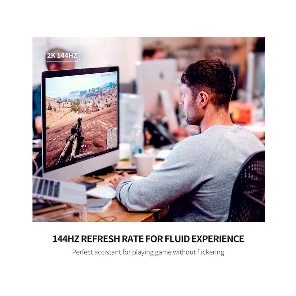 Кабель мультимедійний miniDisplayPort M to DisplayPort M 1.5m MD105 black Ugreen (10477) - изображение 4