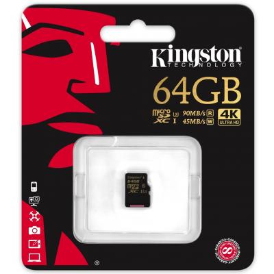 Карта пам'яті Kingston 64GB microSDHC class 10 UHS-I U3 (SDCG/64GBSP) - зображення 3