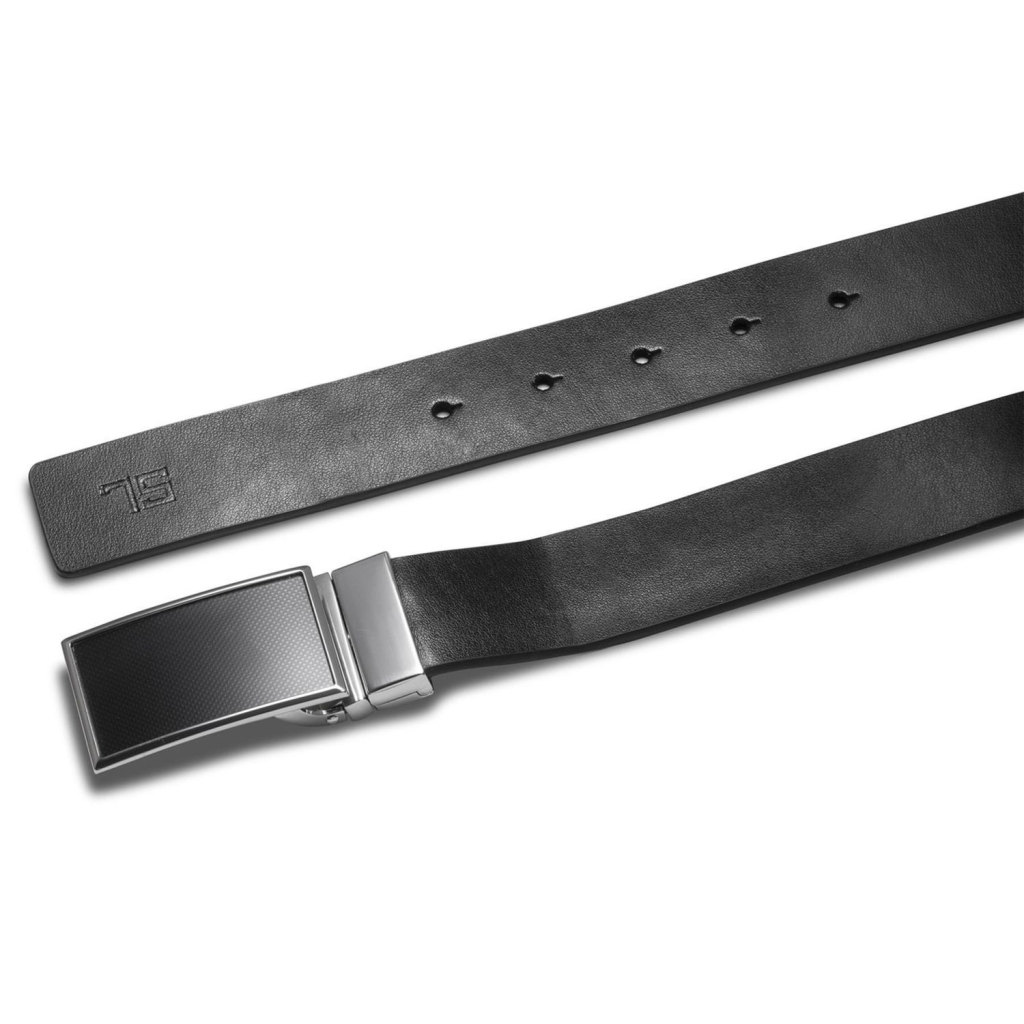 Ремінь Semi Line Чоловічий Шкіряний Black/Blue (DAS303134) - зображення 3