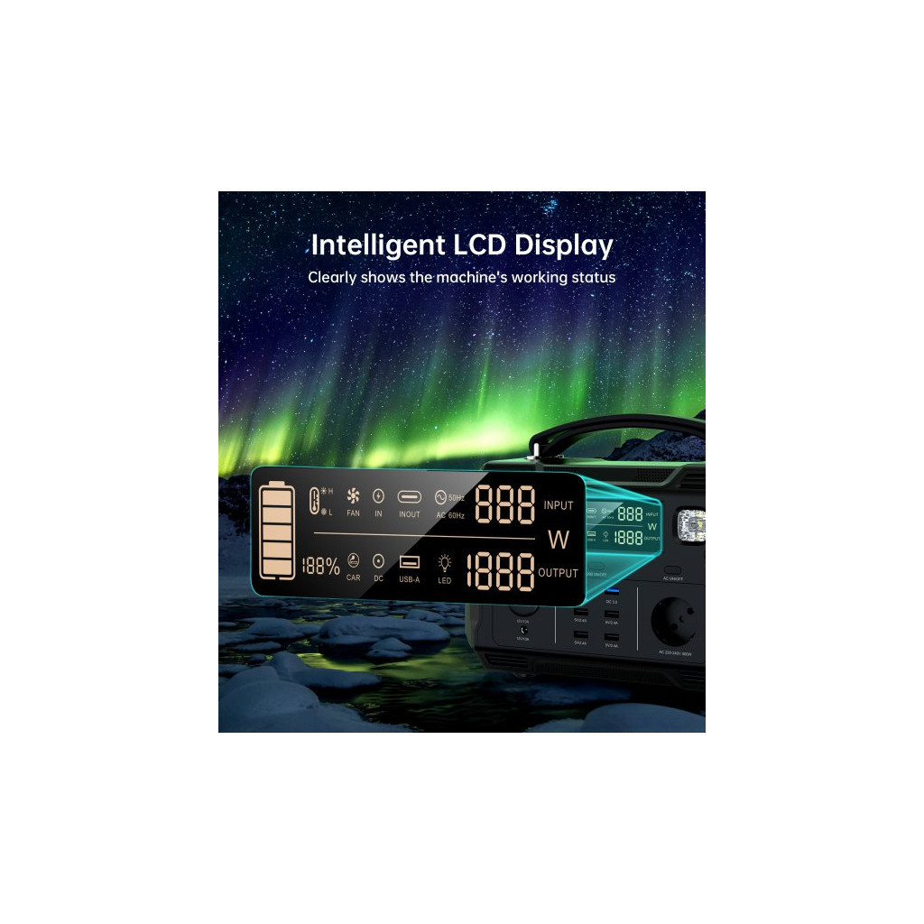 Зарядна станція Choetech BS004-EU-BK, 500W (BS004-EU-BK) - зображення 9