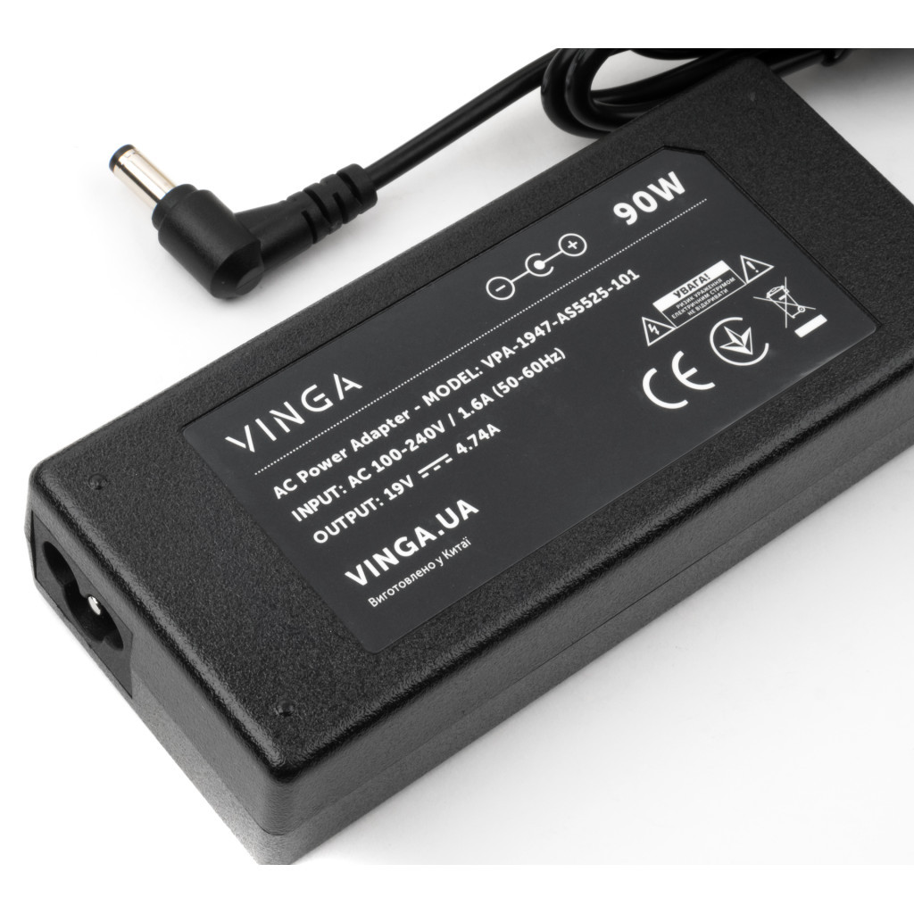 Блок живлення до ноутбуку Vinga ASUS 90W 19V 4.74A 5.5*2.5 (VPA-1947-AS5525-101) - зображення 3