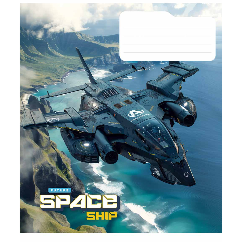 Зошит Школярик Space ship 36 аркушів лінія (036-3435L) - зображення 2
