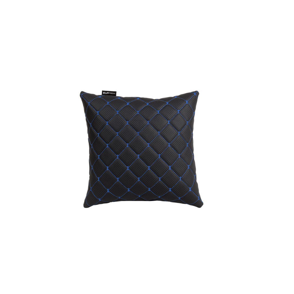 Подушка EVAtech ECO 30x30 см чорна з синьою ниткою (SPSCSBL) - зображення 1