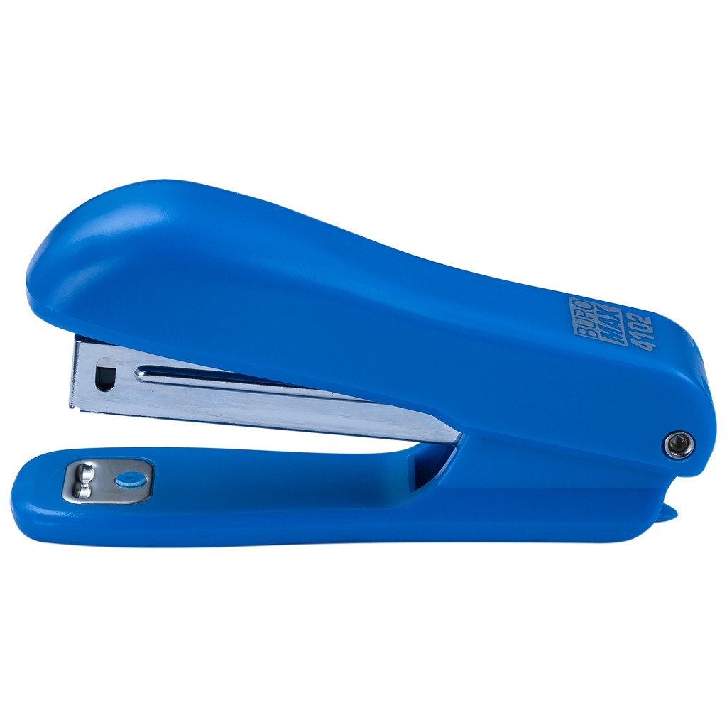 Степлер Buromax JOBMAX №10,10 аркушів 90x39x24мм, синій (BM.4102-02) - зображення 1