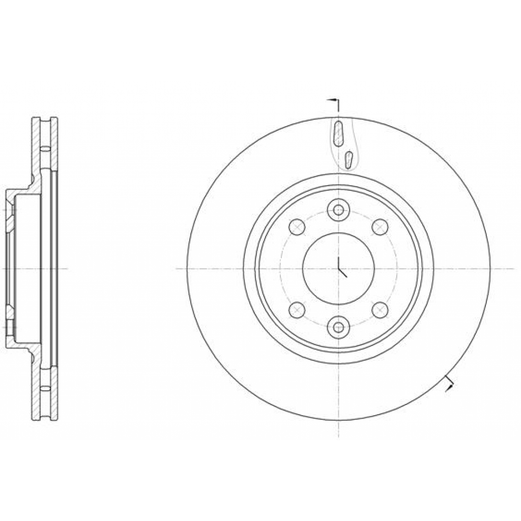 Гальмівний диск REMSA 61535.10 - зображення 1