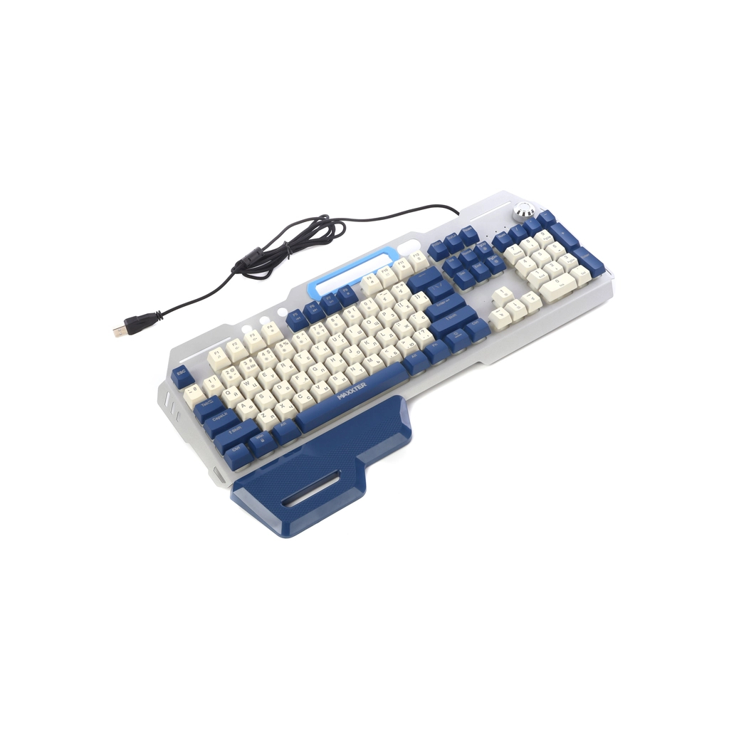 Клавіатура Maxxter KBG-RGB-01-UA RGB USB Metal (KBG-RGB-01-UA) - зображення 5