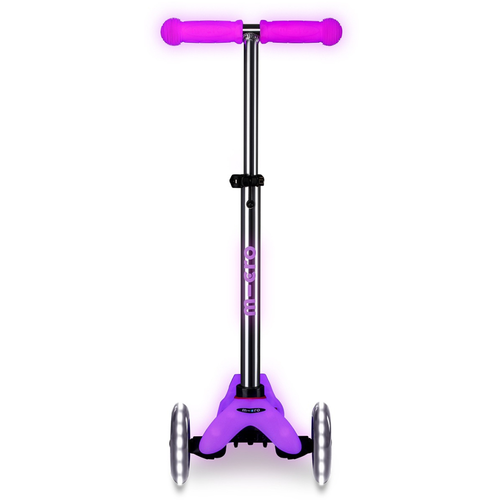 Самокат Micro Mini Deluxe Glow LED Морозний рожевий (MMD217) - зображення 4