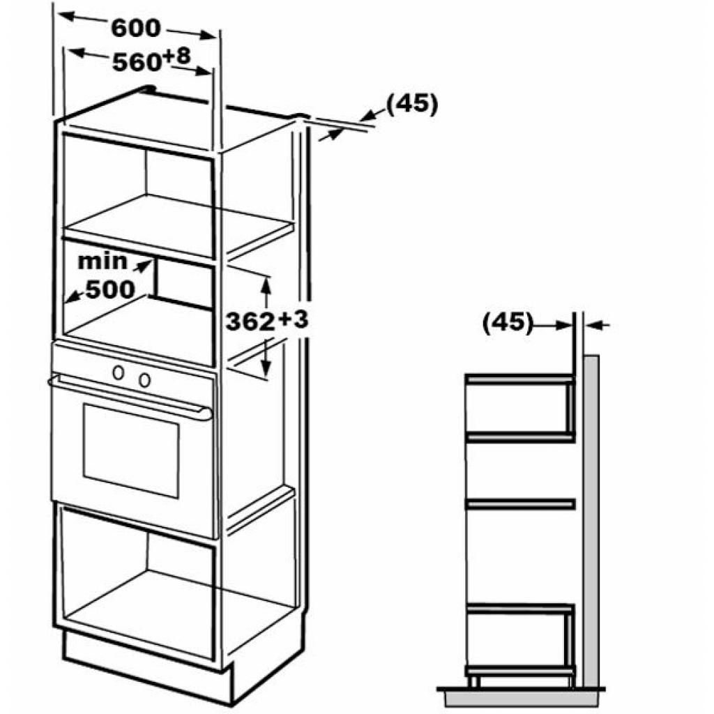 Мікрохвильова піч Hansa AMM20BEXH - зображення 3