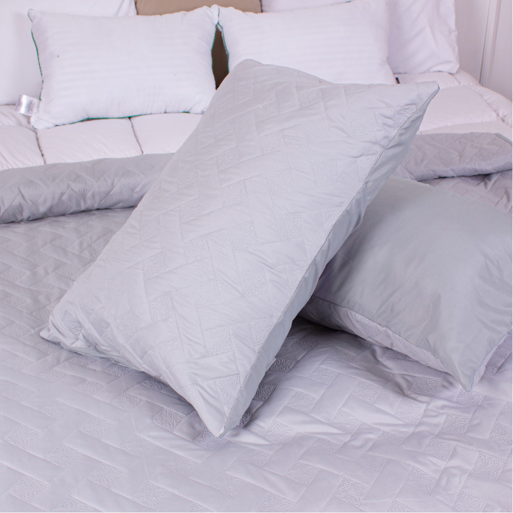 Покривало MirSon набір Deep Line №7104 Glacier Gray 200х220 + 2 наволочки 50х70 (2200005623756) - зображення 9