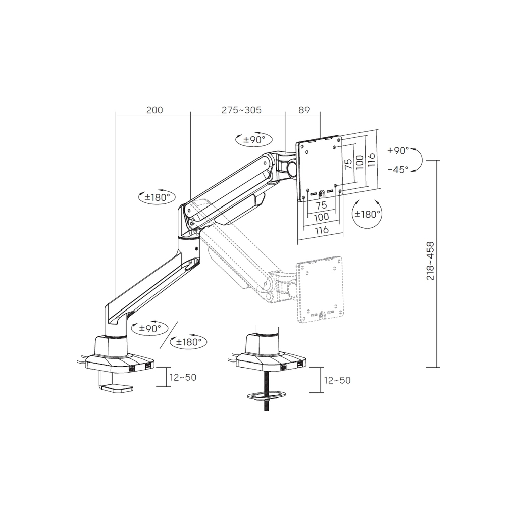 Кронштейн OfficePro MA601G - зображення 9