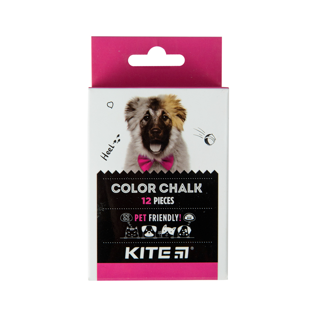 Крейда Kite кольорова Jumbo Dogs, 12 шт (K22-075) - зображення 1