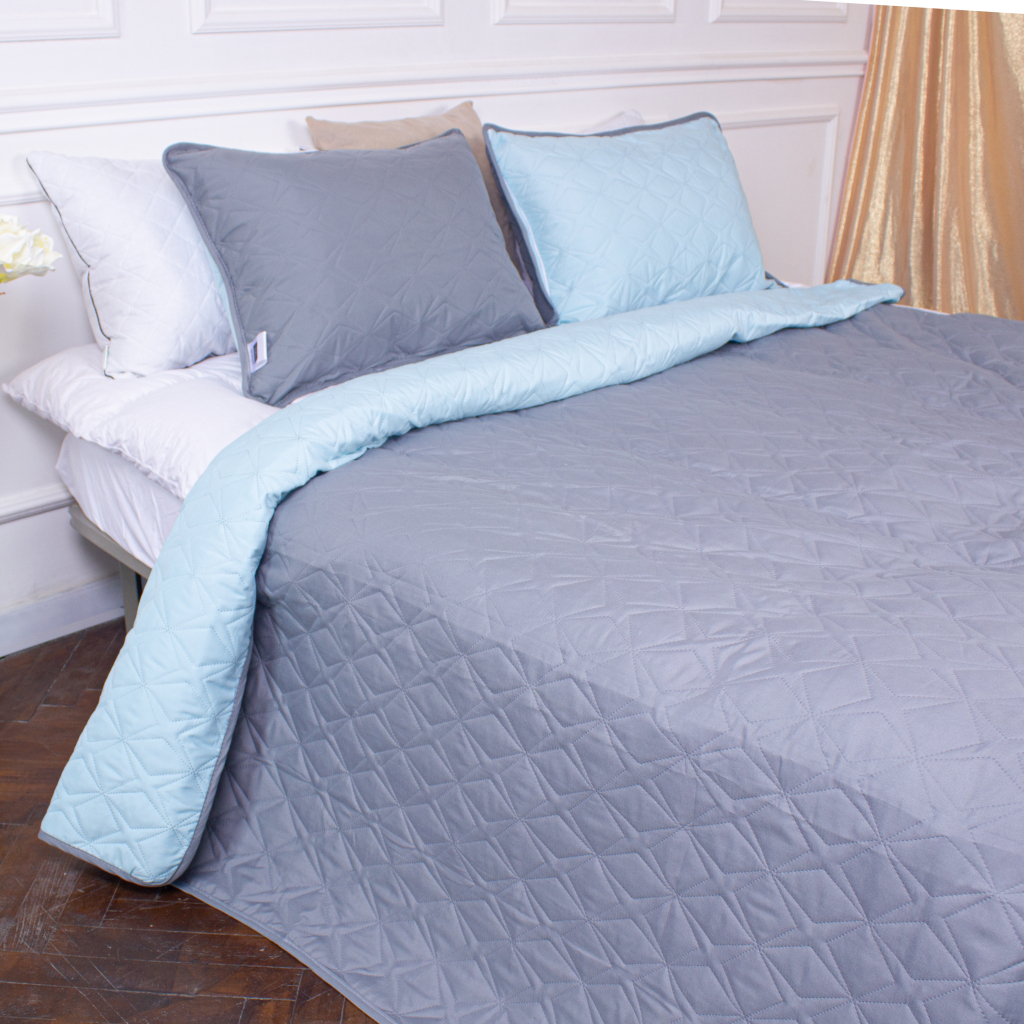 Покривало MirSon набір Serenity Line №7033 Moonstone 150х210 + наволочка 50х70 (2200005377222) - зображення 5