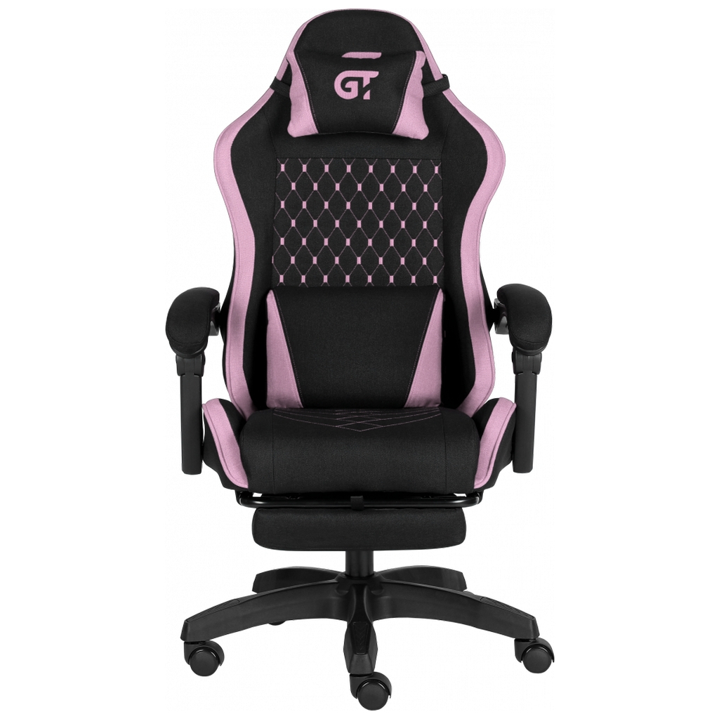 Крісло ігрове GT Racer X-2339 Black/Pink (X-2339 Fabric Black/Pink) - зображення 1