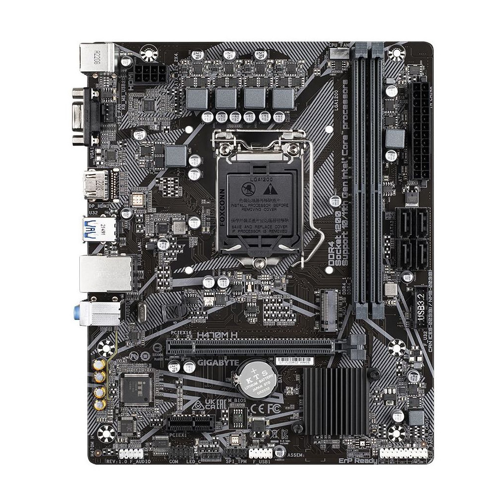 Материнська плата GIGABYTE H470M H - зображення 4