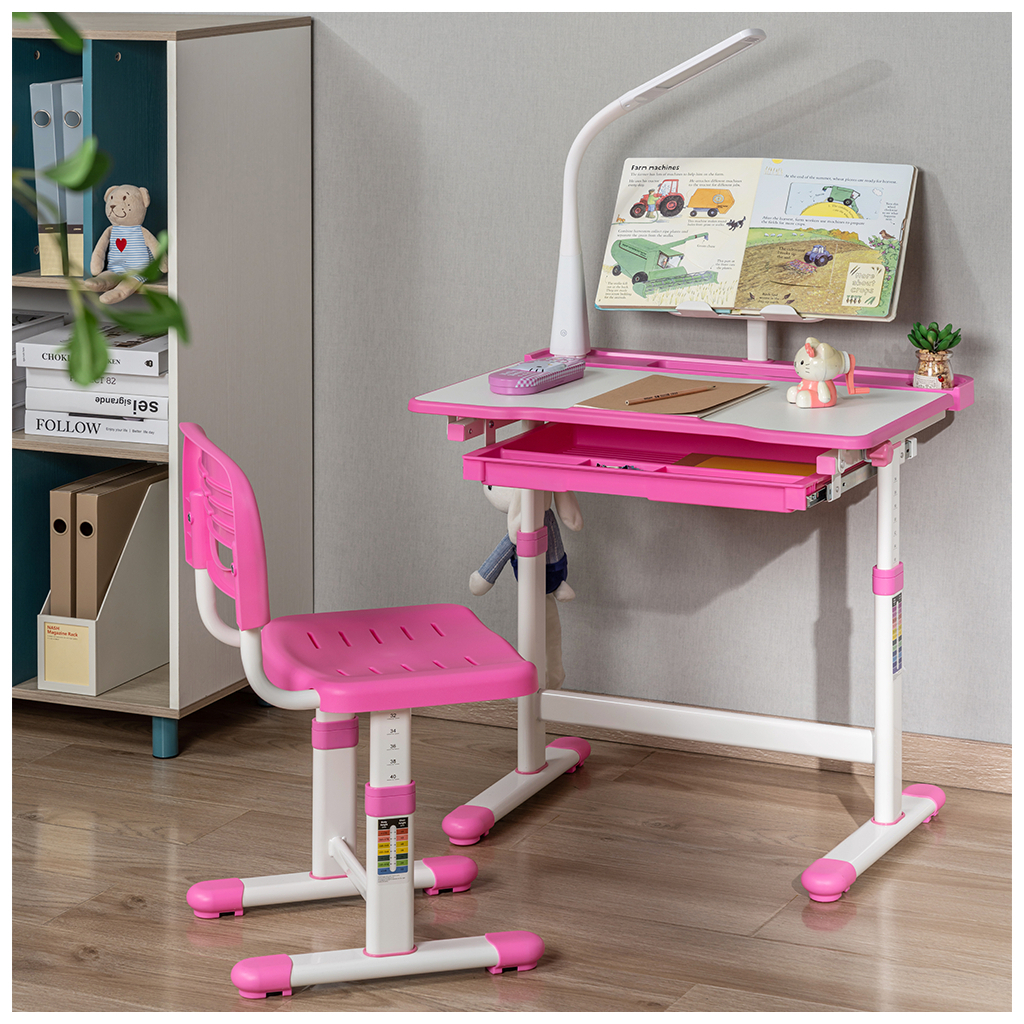 Парта зі стільцем FunDesk Bellissima pink (2001002219160) - зображення 11