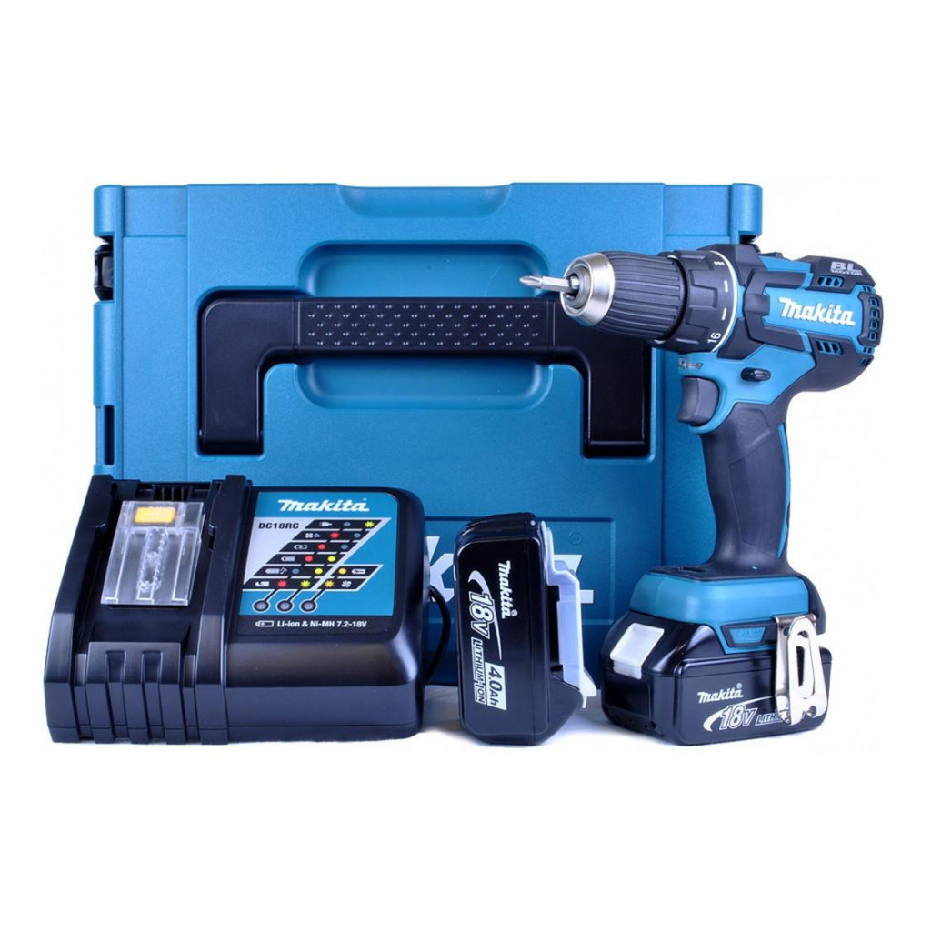 Шуруповерт Makita DDF480RF3J LXT, 18В, 3Аг х 3 шт, DC18RC, Makpac, 54/36 Нм - зображення 2