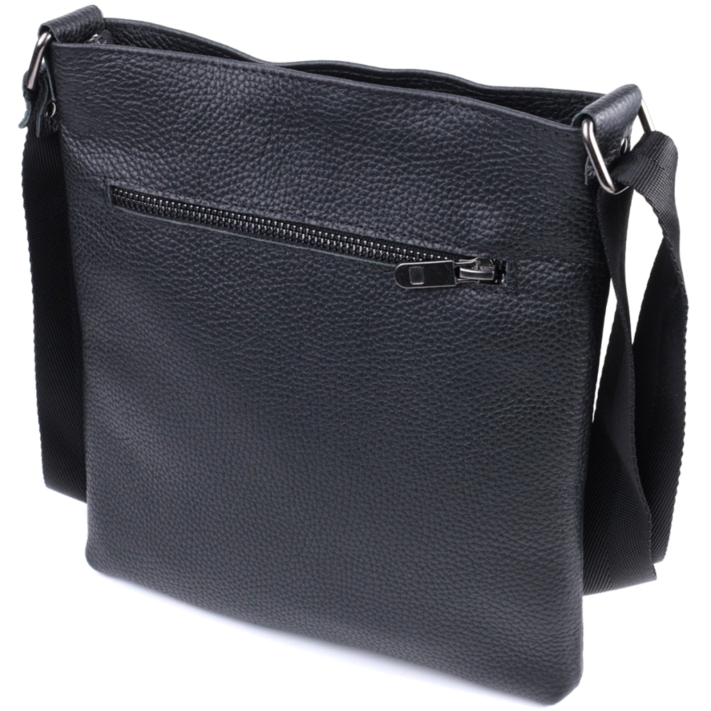 Сумка Shvigel Через плече з натуральної шкіри Чорна (22850) - зображення 2