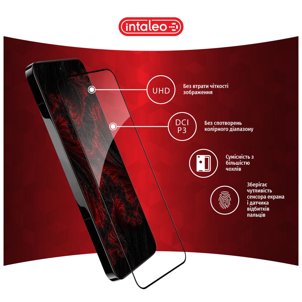 Скло захисне Intaleo Full Glue Xiaomi 13 Black (1283126559327) - зображення 4
