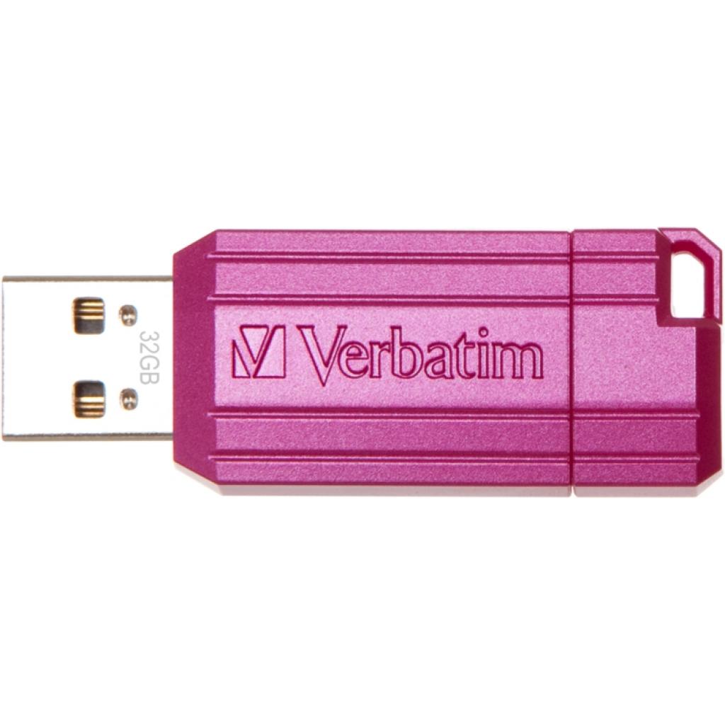 USB флеш накопичувач Verbatim 32GB Store 'n' Go Pin Stripe Pink USB 2.0 (049056) - зображення 4