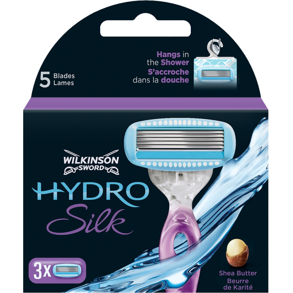 Змінні касети Wilkinson Sword Hydro Silk 3 шт. (4027800006007) - изображение 1