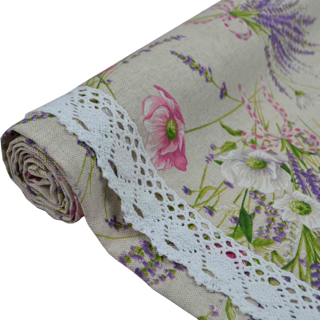 Доріжка на стіл Прованс Grosso з мереживом 140х40 см (17525) - зображення 2