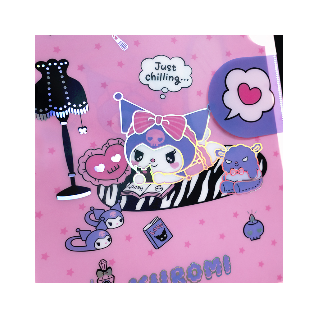 Папка - куточок Kite із клапаном A4 Kuromi- 2 (HK25-248-2) - изображение 4