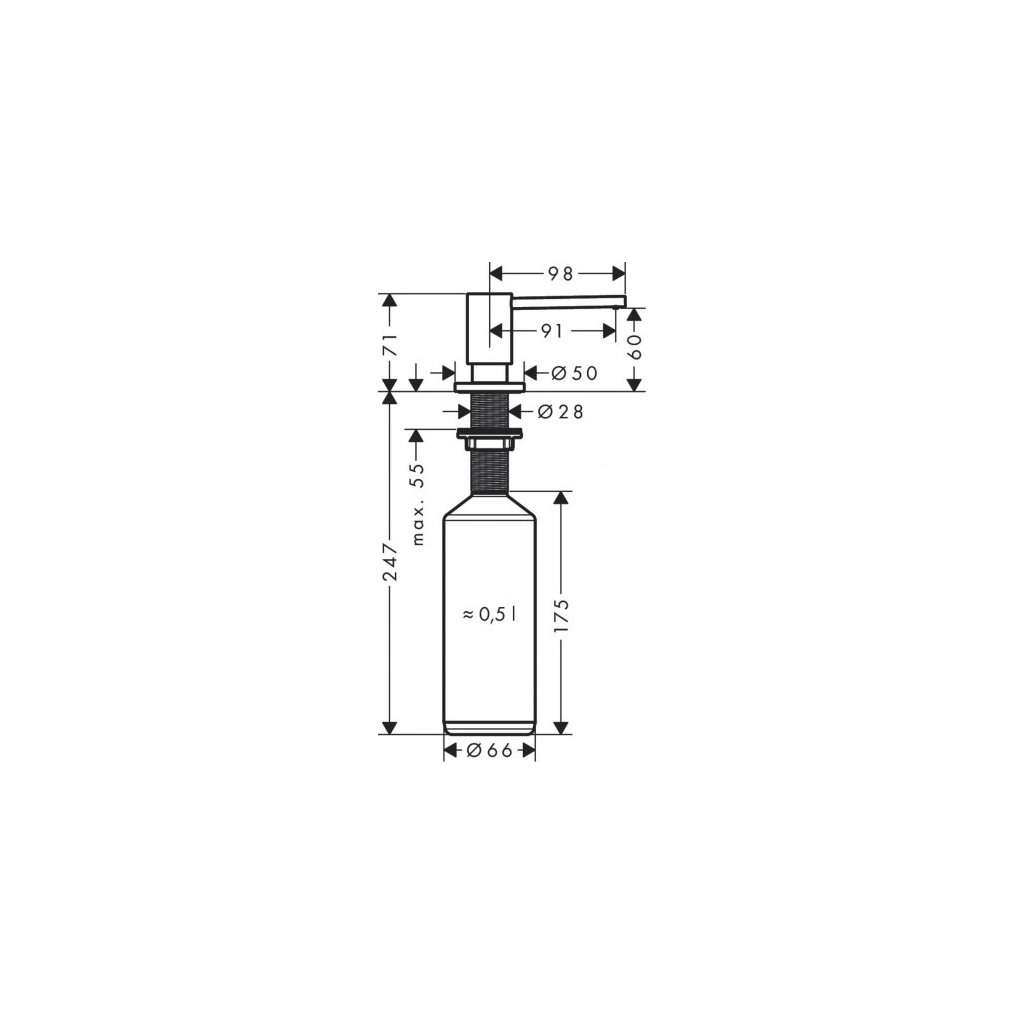 Мийка кухонна Hansgrohe S520-F480 + зміш. Focus M41 (43358400) - зображення 11