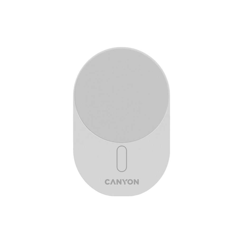 Зарядний пристрій Canyon OnGrip 105 15W Qi2 Wireless White (CNS-CCH105W) - зображення 1