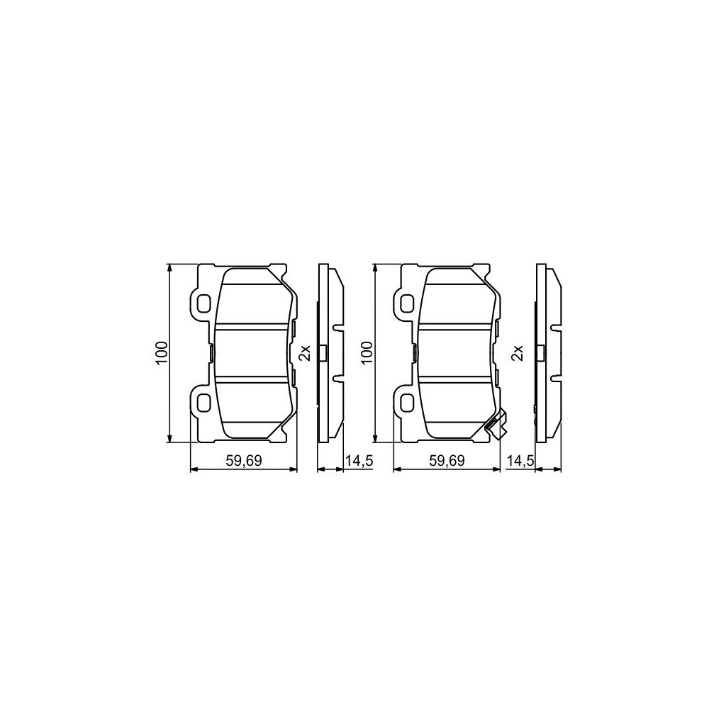 Гальмівні колодки Bosch 0986494863 - зображення 1