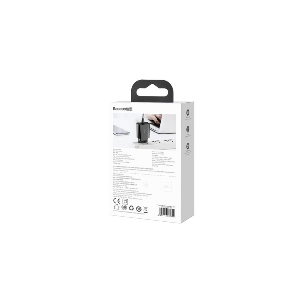 Зарядний пристрій Baseus Speed Mini Quick Charger Black (CCFS-SN01) - зображення 8