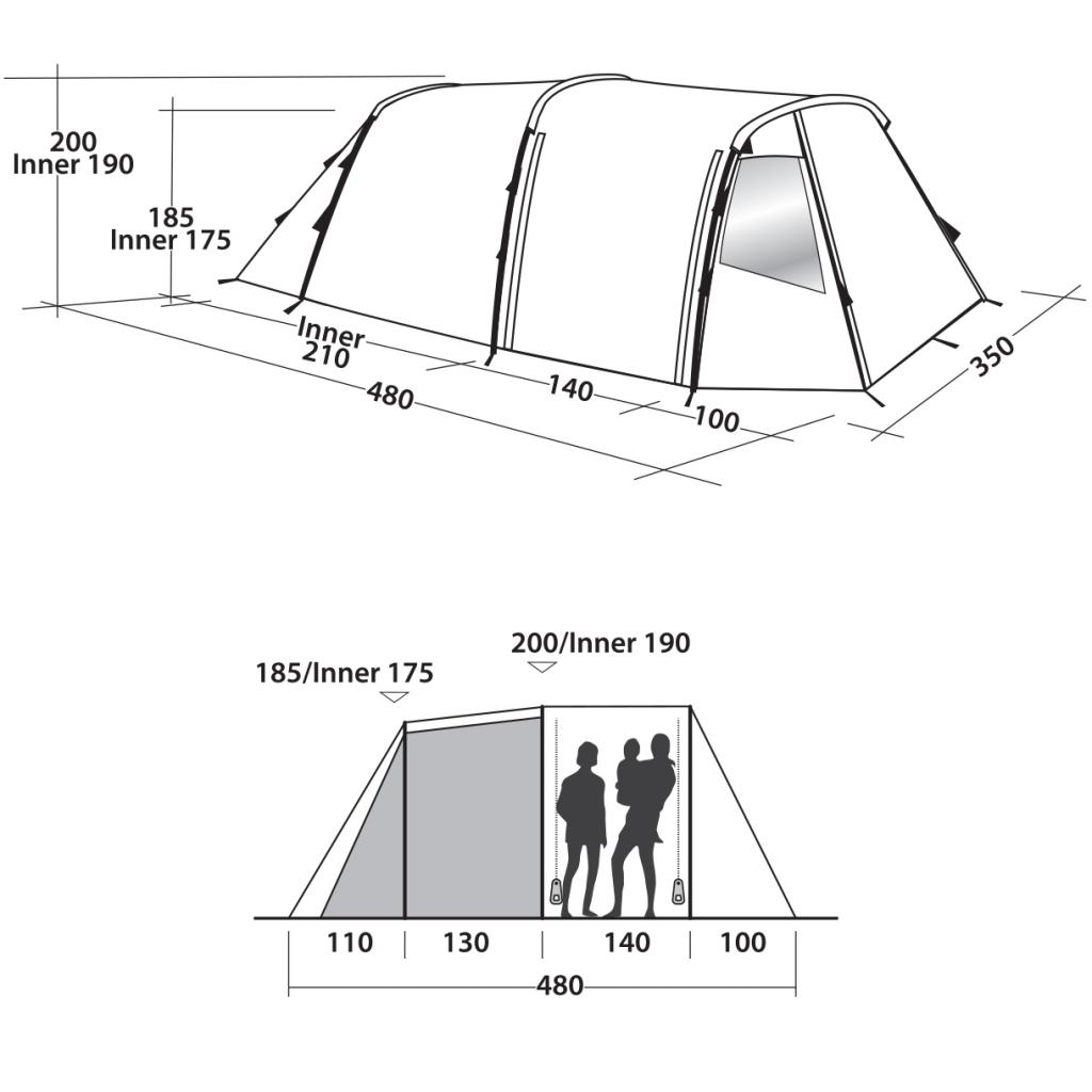 Намет Easy Camp Huntsville 600 Red (928890) - зображення 9