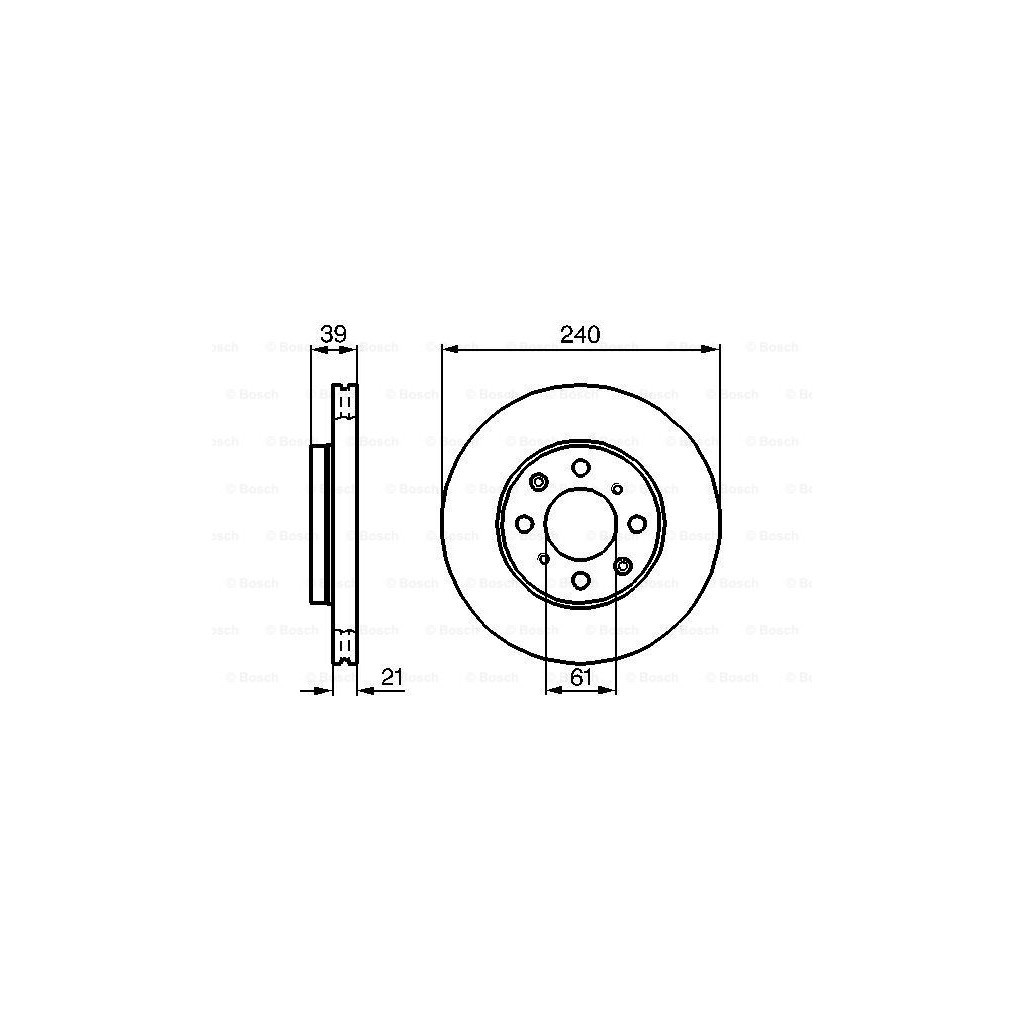 Гальмівний диск Bosch 0 986 479 033 - зображення 5