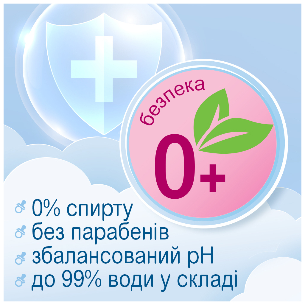 Дитячі вологі серветки Smile baby для немовлят 10 шт (42106765) - зображення 2