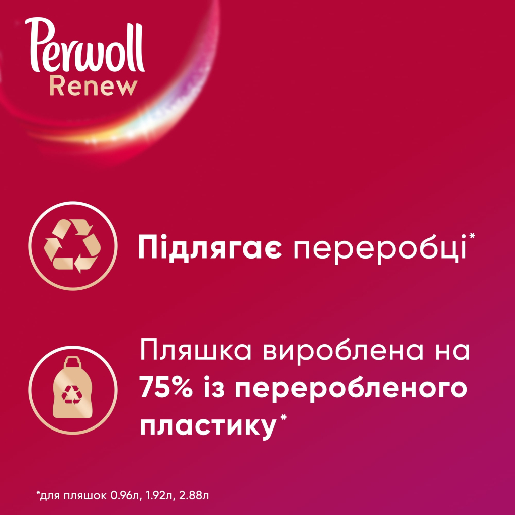 Гель для прання Perwoll Renew Color для кольорових речей 1.98 л (9000101576689) - зображення 4