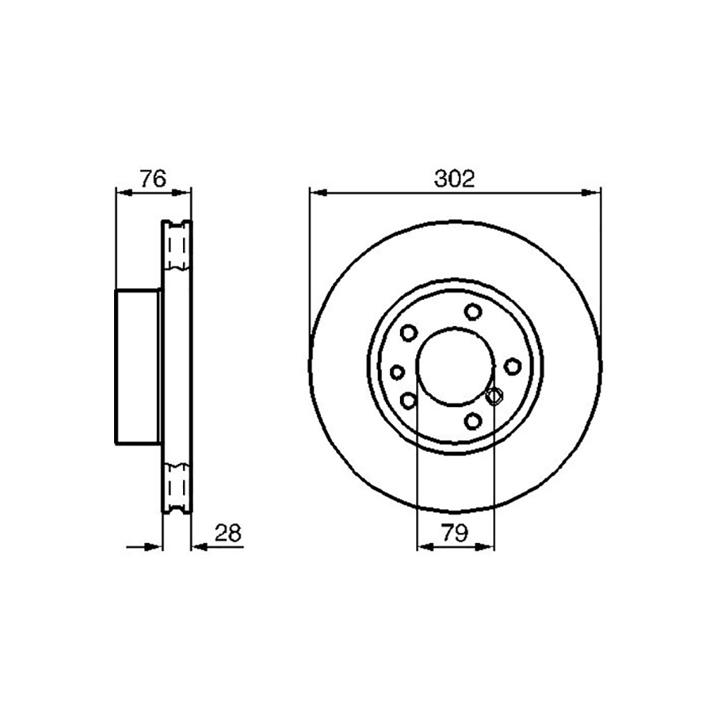 Гальмівний диск Bosch 0 986 478 317 - зображення 3