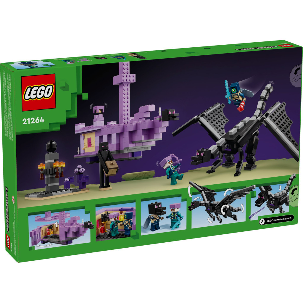 Конструктор LEGO Minecraft Дракон Енду і Корабель Краю (21264) - зображення 8