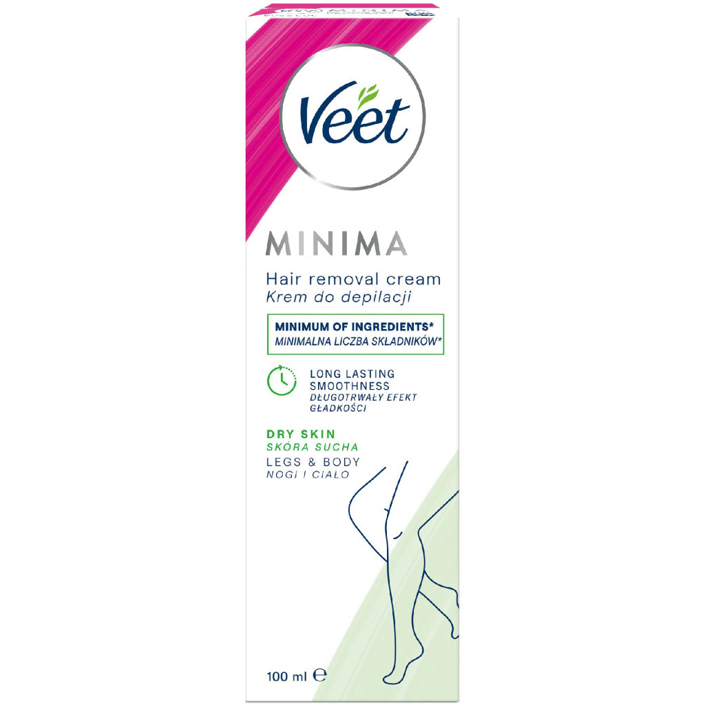 Крем для депіляції Veet Minima для сухої шкіри з Екстрактом огірка та Листям шавлії 100 мл (5000146980339) - зображення 1