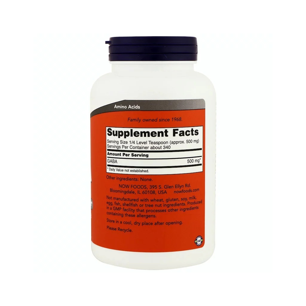 Амінокислота Now Foods GABA (Гамма-Аміномасляна кислота), Порошок, 170 гр (NOW-00215) - зображення 2