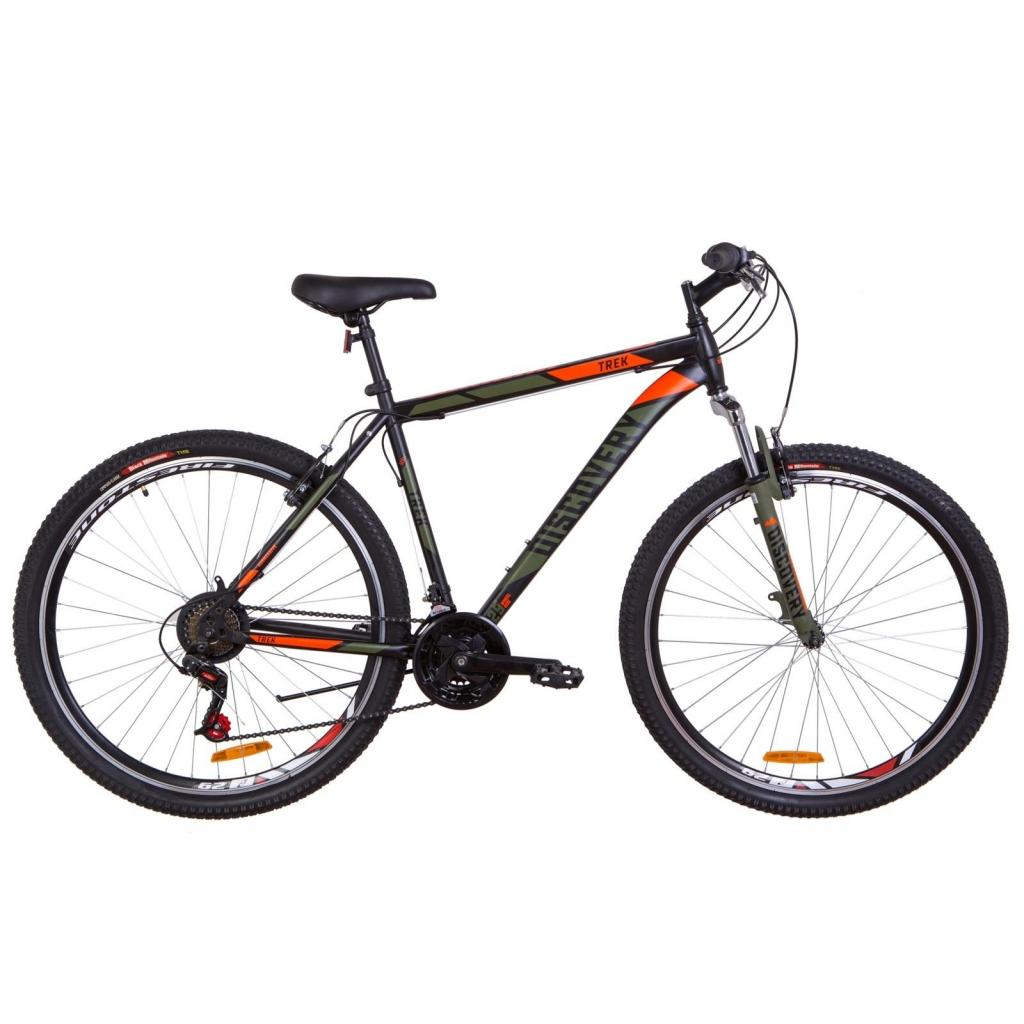 Велосипед Discovery 26" TREK AM Vbr рама-18" 2019 чорно-помаранчевий хакі (OPS-DIS-26-176) - зображення 1
