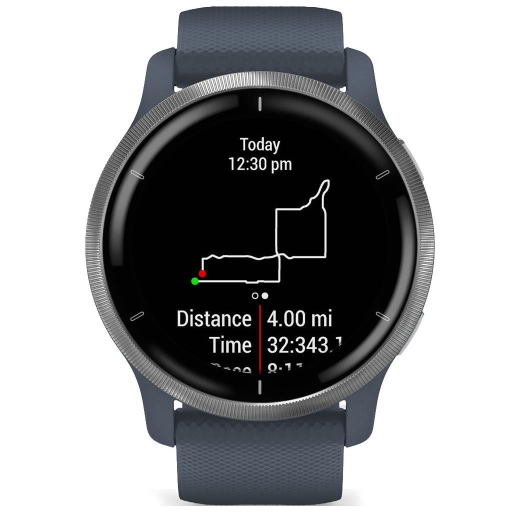Смарт-годинник Garmin Venu 2, GPS, Wi-Fi, Blue Granite + Passivated (010-02430-10) - зображення 7