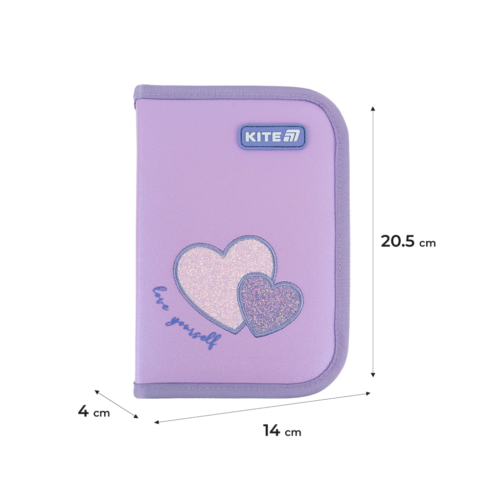 Пенал Kite 621 Sweetheart, 1 відділення, 1 відворот (K25-621-1) - изображение 2