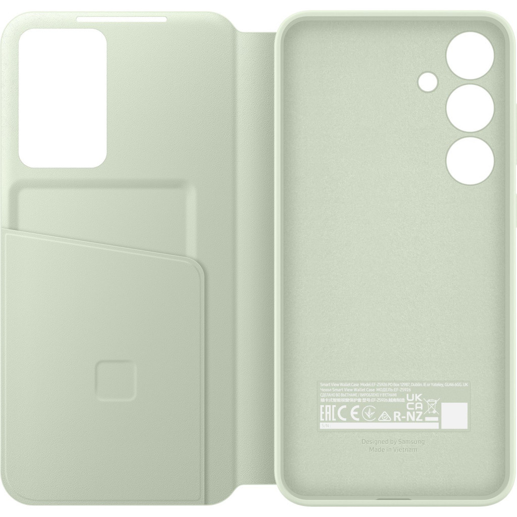 Чохол до мобільного телефона Samsung Galaxy S24+ (S926) Smart View Wallet Case Lime (EF-ZS926CGEGWW) - зображення 5